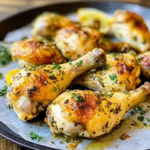 Garlic Herb Roasted Chicken Legs Recipe
