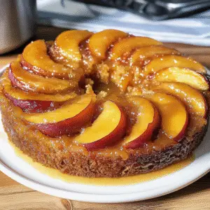 Peach Upside-Down Cake Recipe