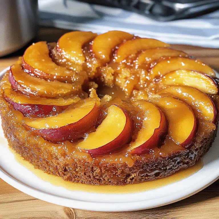Peach Upside-Down Cake Recipe
