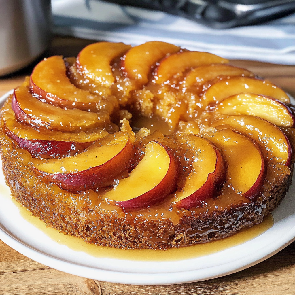 Peach Upside-Down Cake Recipe