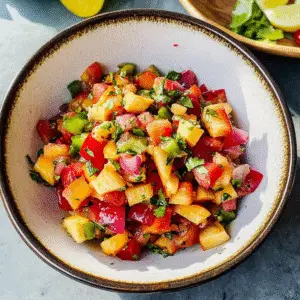 Fresh Peach Salsa Recipe for Tacos