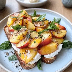 Peach & Ricotta Toast