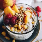 Chia Peach Overnight Oats