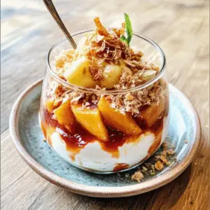 Roasted Peach Yogurt Parfait Recipe