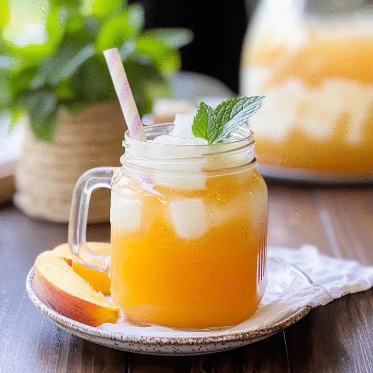 Peach Iced Green Tea Recipe
