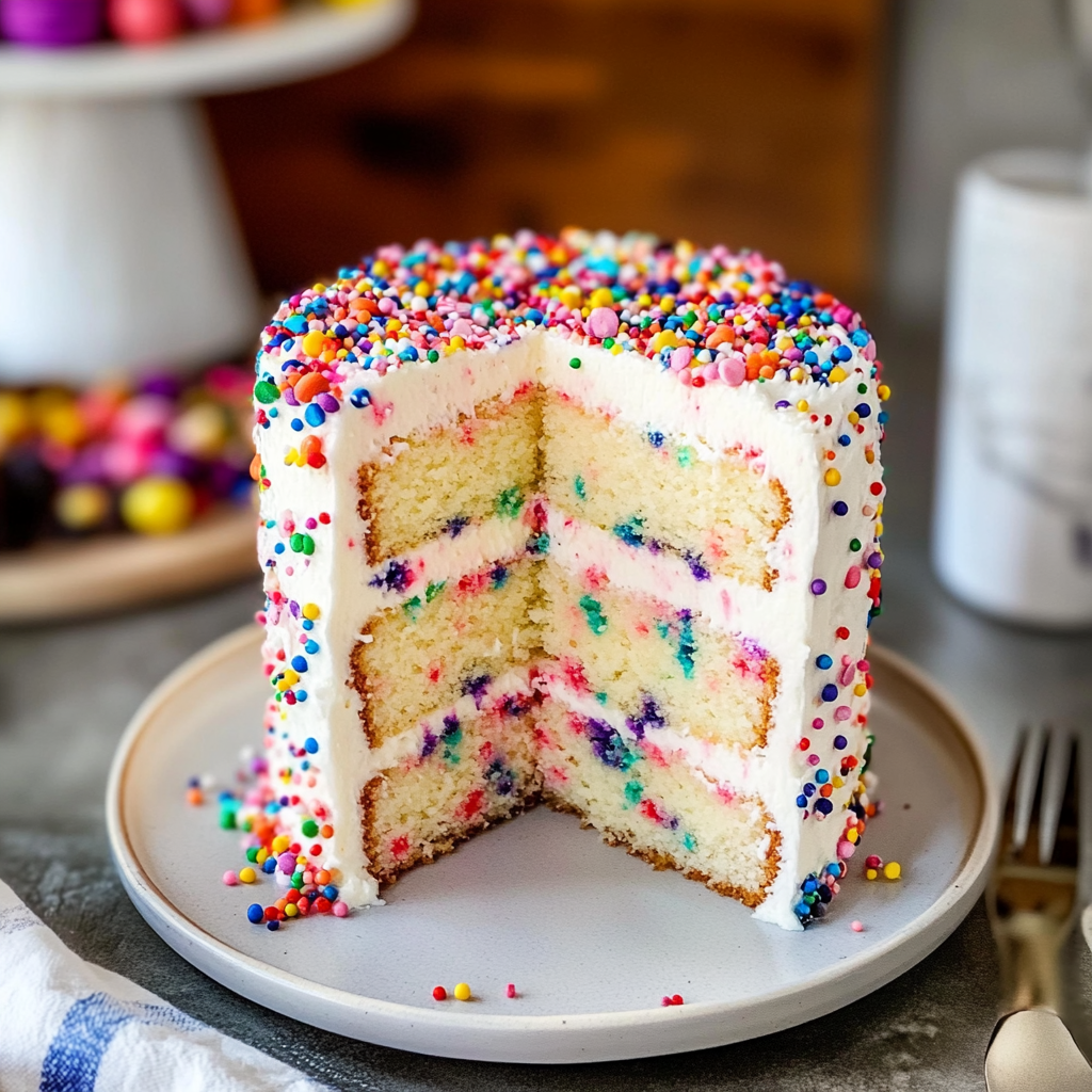 Funfetti Ice Cream Cake