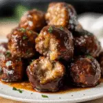 Smoked Cheese Stuffed Meatballs Recipe