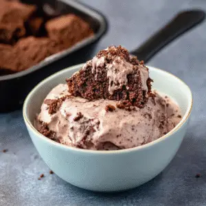 Easy Brownie Batter Ice Cream