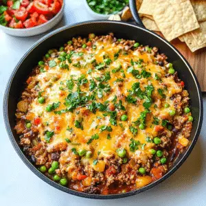Cheesy Taco Rice Skillet Dinner Recipe