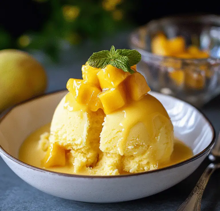 No-Churn Mango Ice Cream Recipe