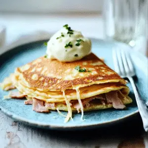 Cheese & Ham Pancakes