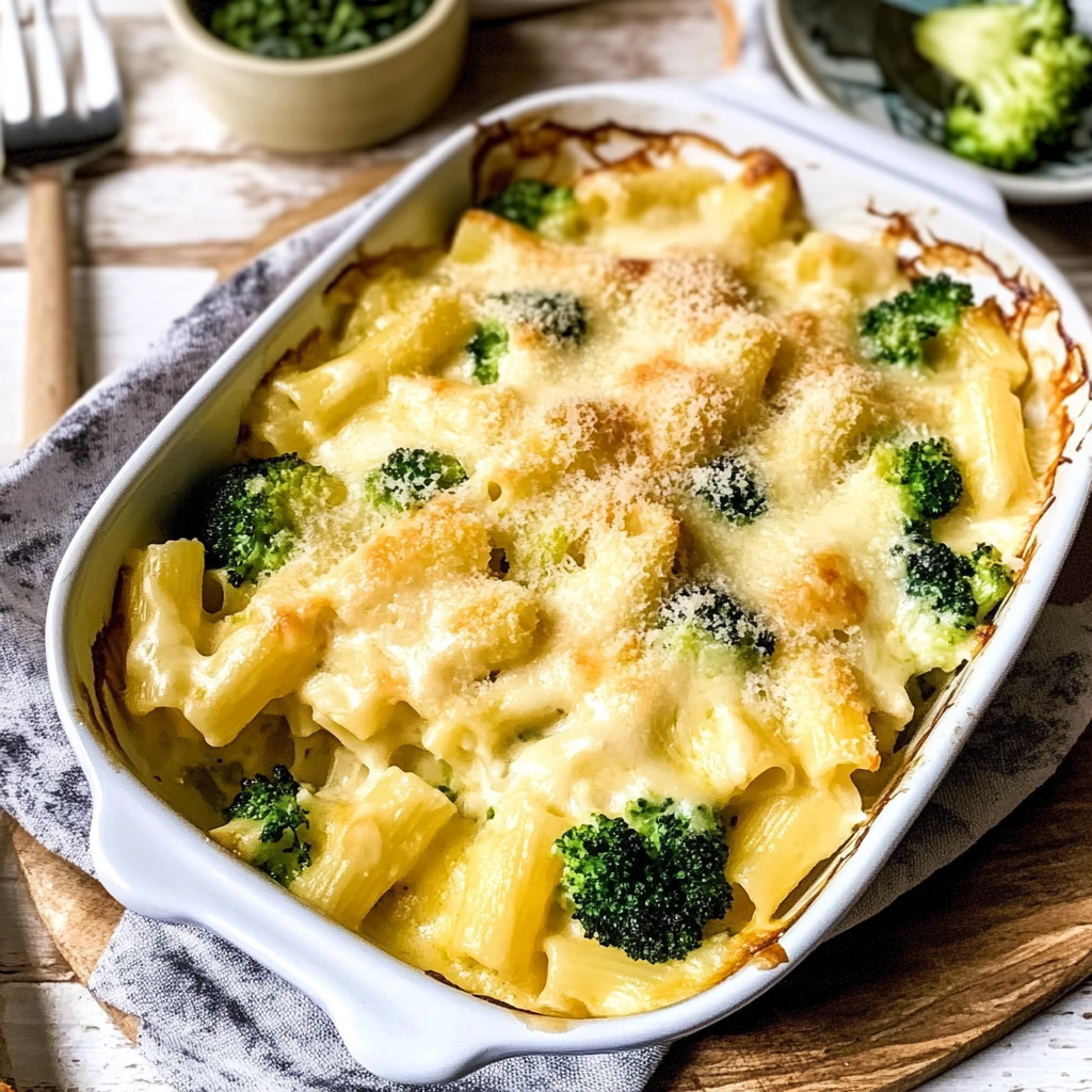 Cheesy Chicken Broccoli Pasta Bake Recipe