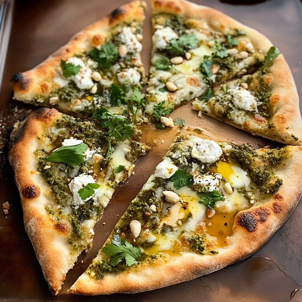 Pesto Flatbread Pizza