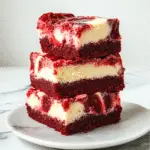 July Red Velvet Cheesecake Bars