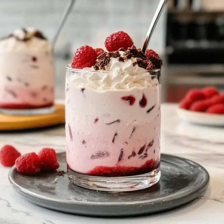 Vanilla Raspberry Iced Latte Recipe