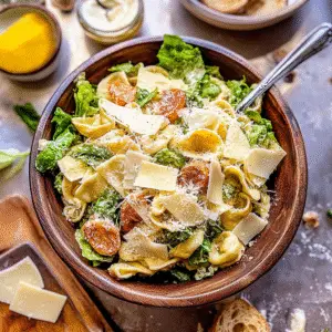 Cheese Tortellini Caesar Pasta Salad Recipe