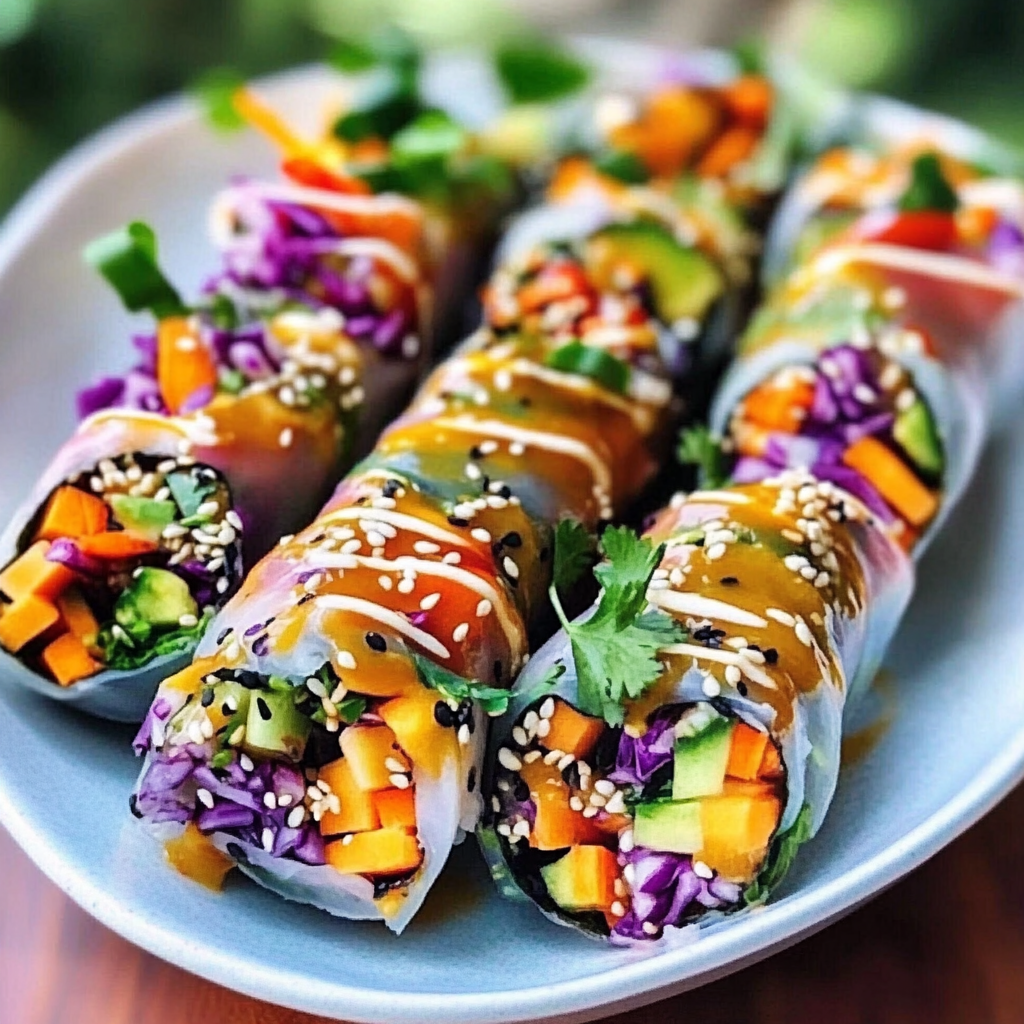 Rainbow Veggie Rolls Recipe