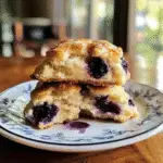 Blueberry Cinnamon Crunch Cathead Biscuits