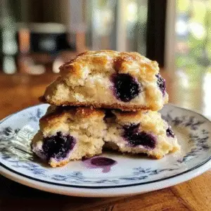 Blueberry Cinnamon Crunch Cathead Biscuits