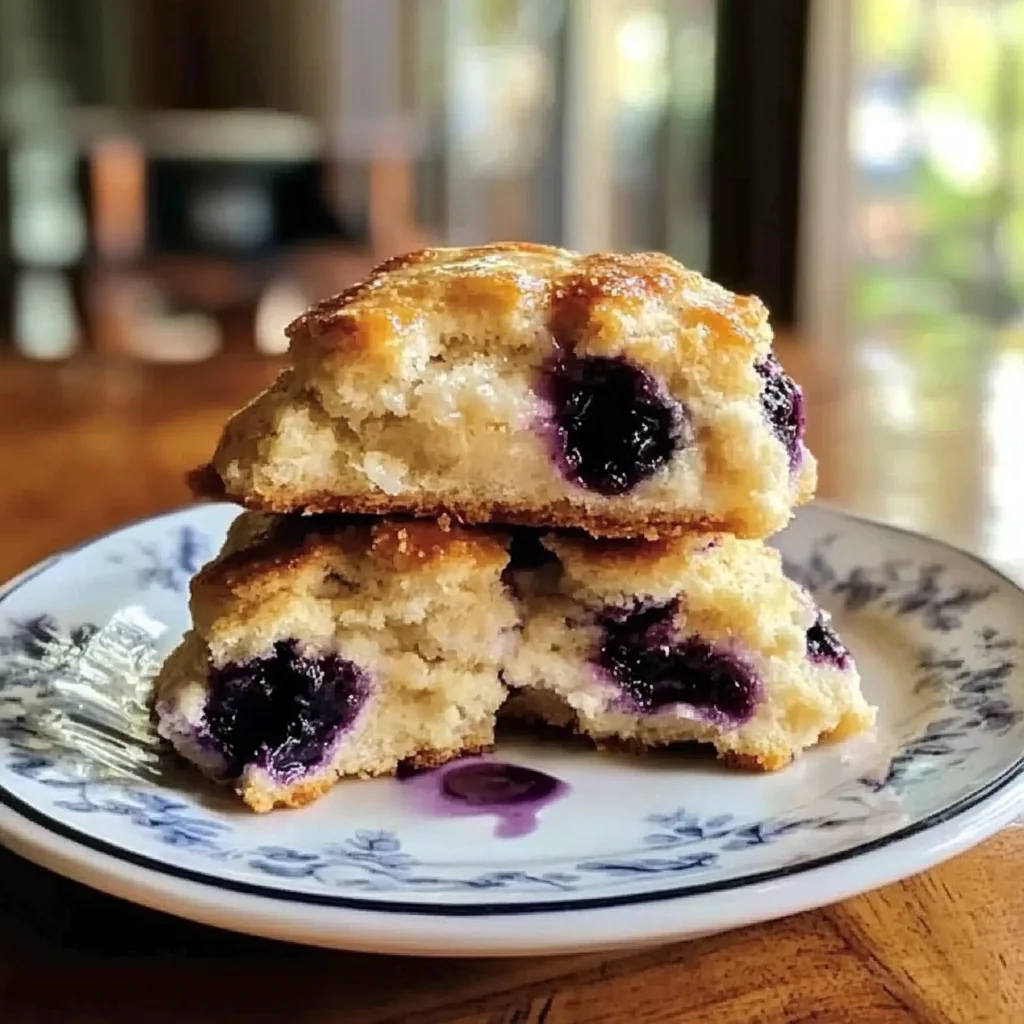 Blueberry Cinnamon Crunch Cathead Biscuits
