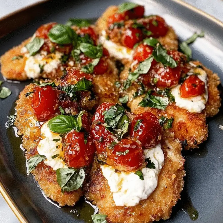 Italian Basil Chicken Cutlets & Burrata Recipe