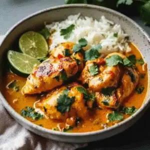 Coconut Milk-Braised Chicken with Harissa