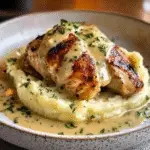 Chicken with Creamy Dijon Sauce & Mashed Potatoes