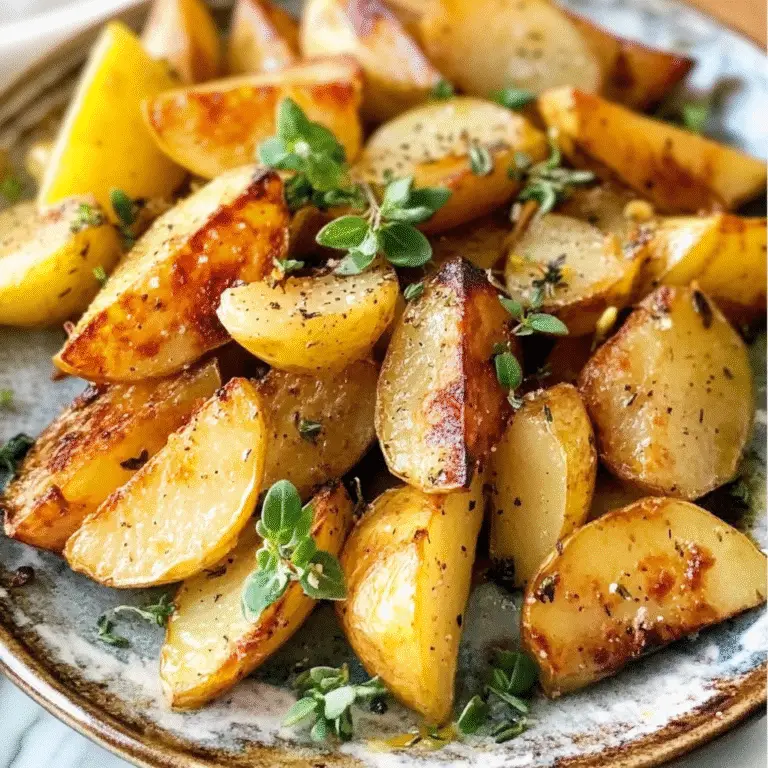 Lemon Roasted Greek Potatoes Recipe