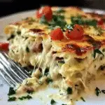 White Chicken Caprese Lasagna Recipe