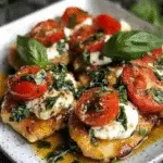 Italian Basil Chicken Cutlets with Burrata