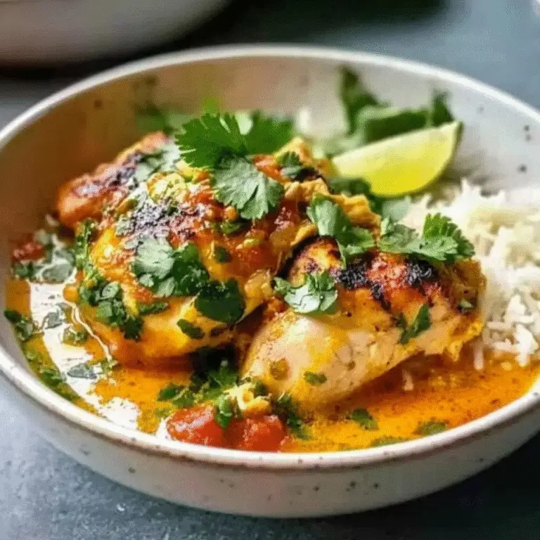 Coconut Milk-Braised Chicken with Harissa