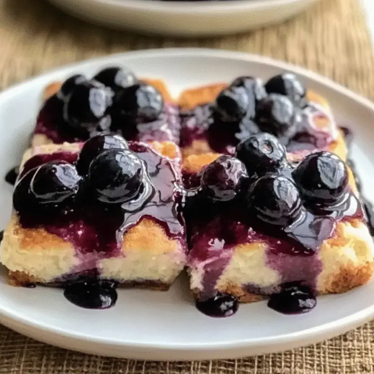 Glazed Blueberry Butter Swim Biscuits Recipe