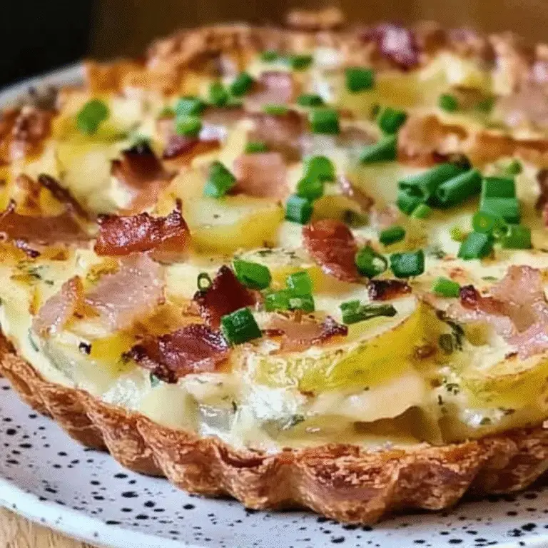 Potato, Bacon and Green Onion Quiche Recipe