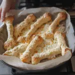 Cheesy Halloween Breadstick Bones Recipe