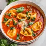 Crockpot Creamy Tomato Tortellini Soup Recipe