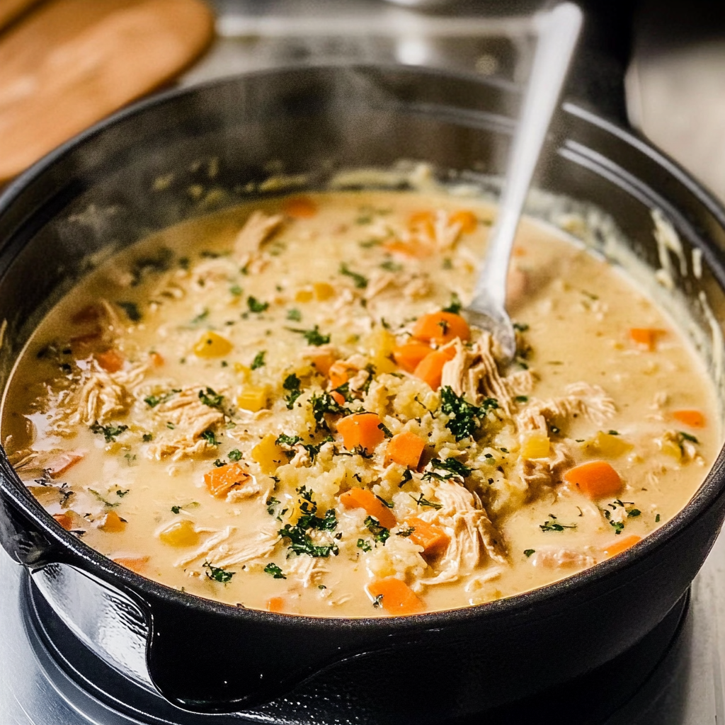 Crockpot Chicken and Rice Soup