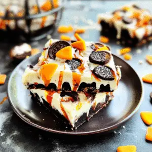 White Chocolate Halloween Oreo Bark Recipe