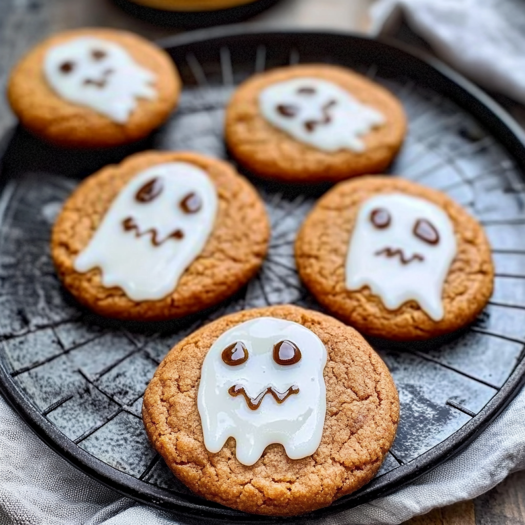 Ghost Brown Butter Pumpkin Cookies Recipe