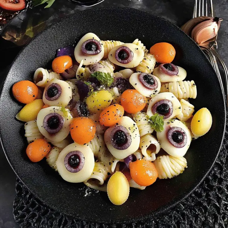 Halloween Eyeball Pasta Salad Recipe