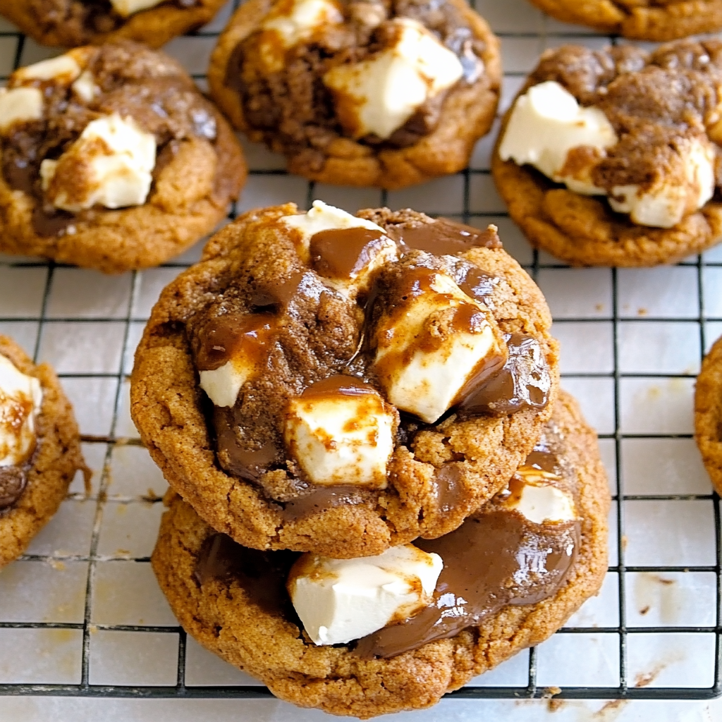 Pumpkin S'mores Cookies