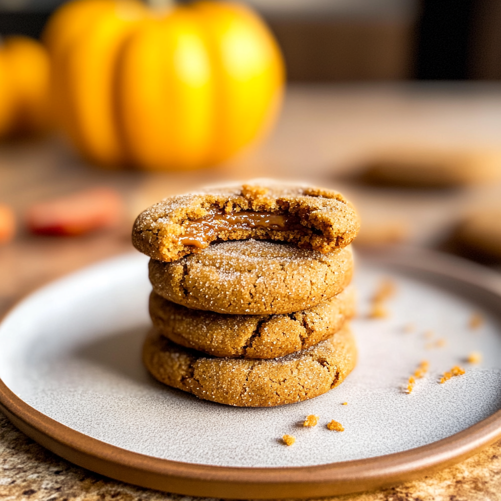 Brown Butter Pumpkin Snickerdoodle Cookies