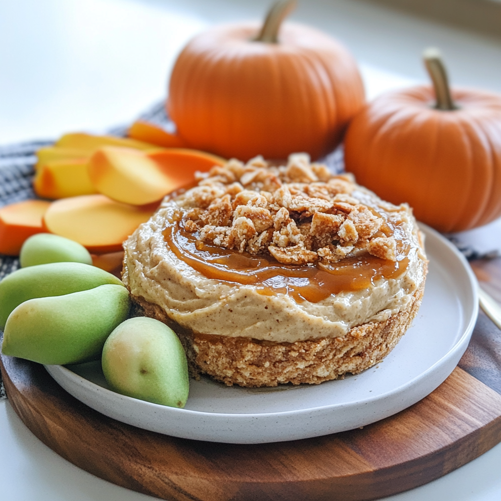 Caramel Toffee Dip in a Pumpkin
