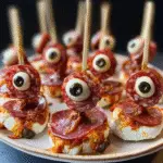 Skewered Salami Eyeballs