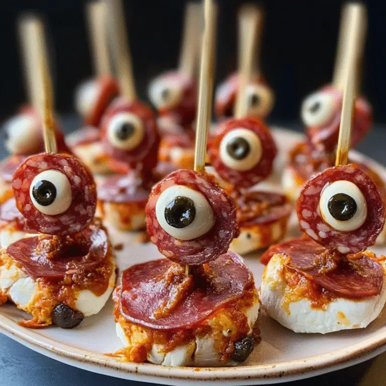 Skewered Salami Eyeballs