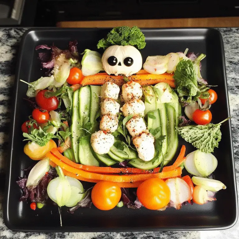 Spook-tacular Halloween Veggie Platter