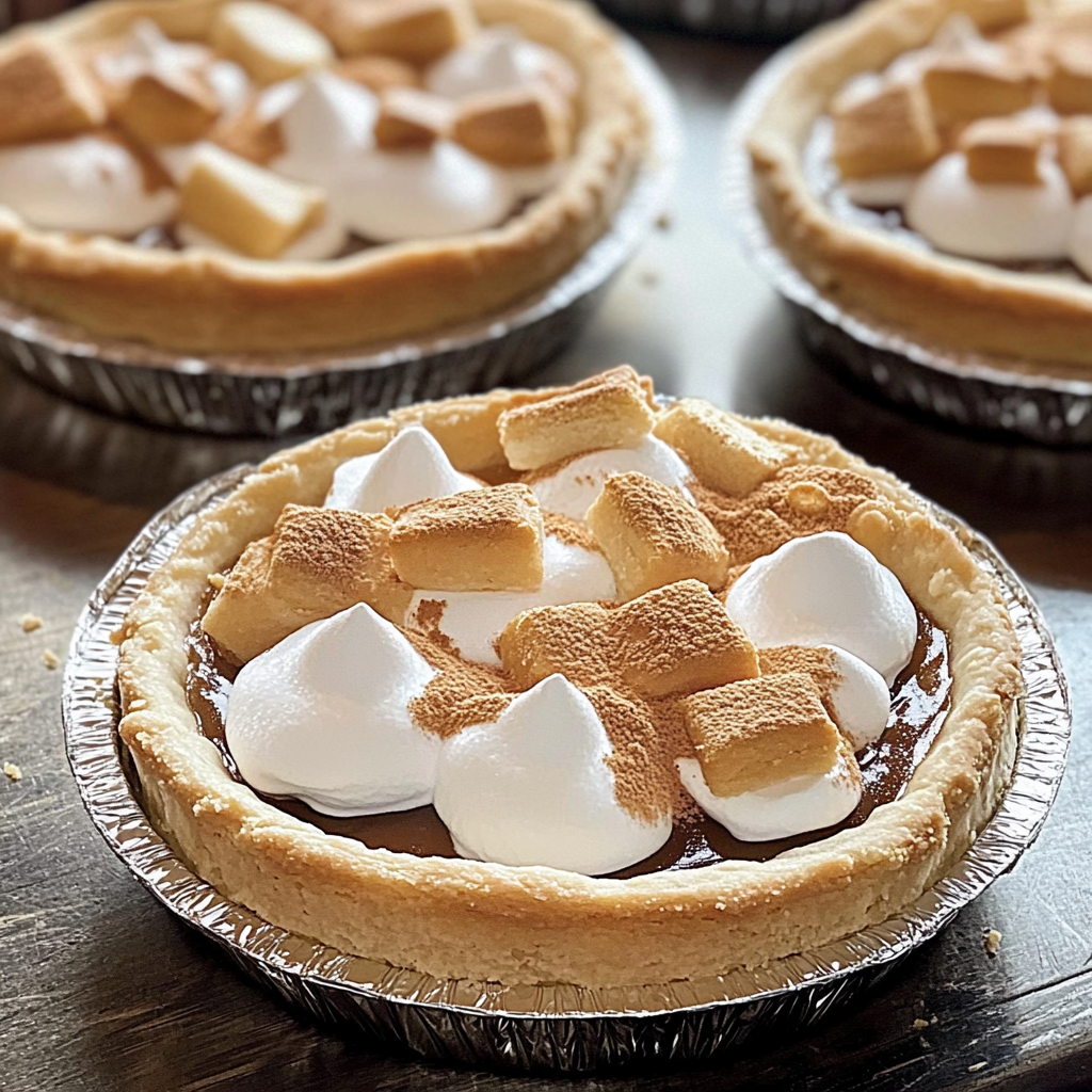 5-Minute Mini S'mores Pies