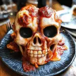 Spooky Pizza Skulls