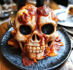 Spooky Pizza Skulls