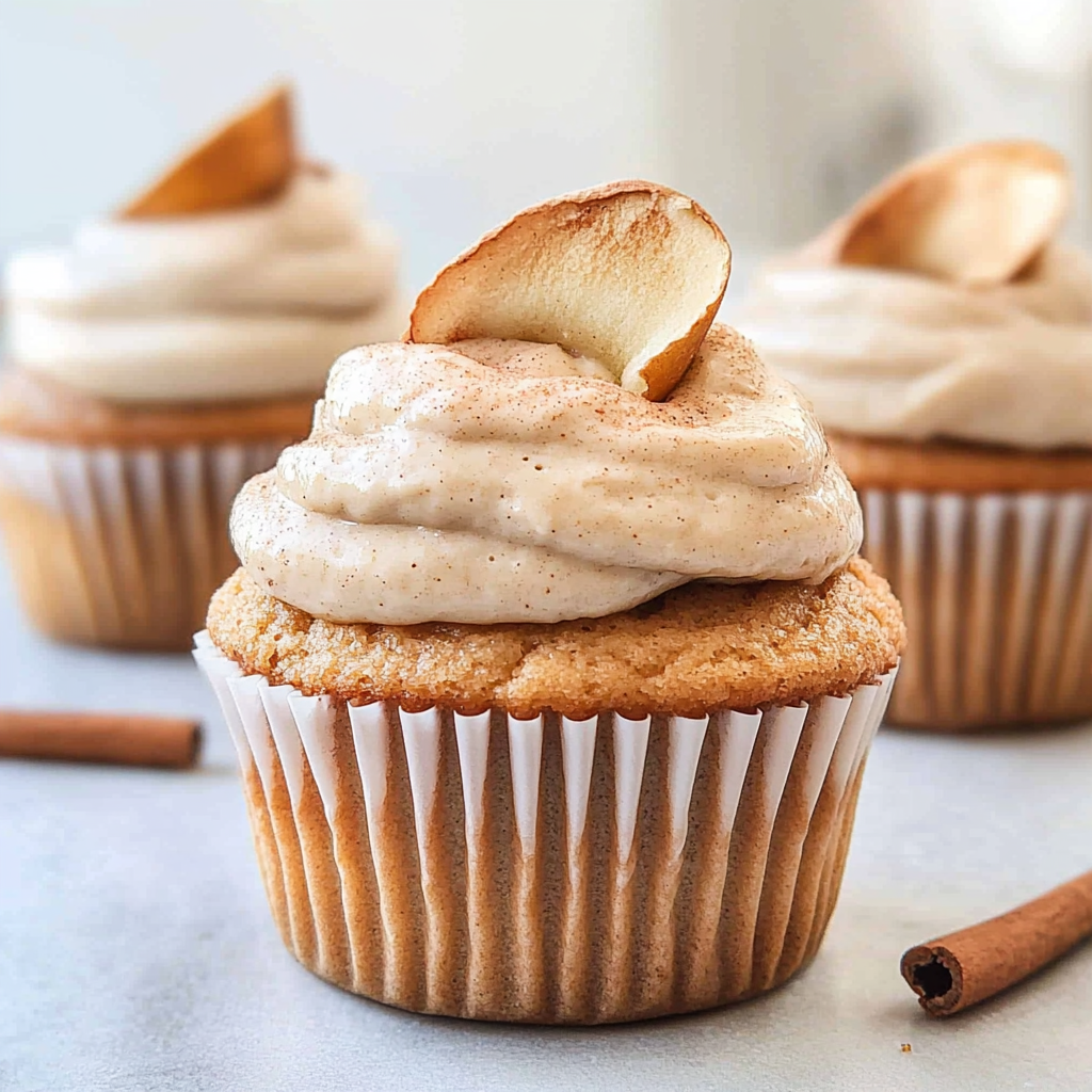 Apple Cider Cupcakes with Brown Sugar Buttercream