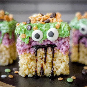 Frankenstein Rice Krispie Treats Recipe